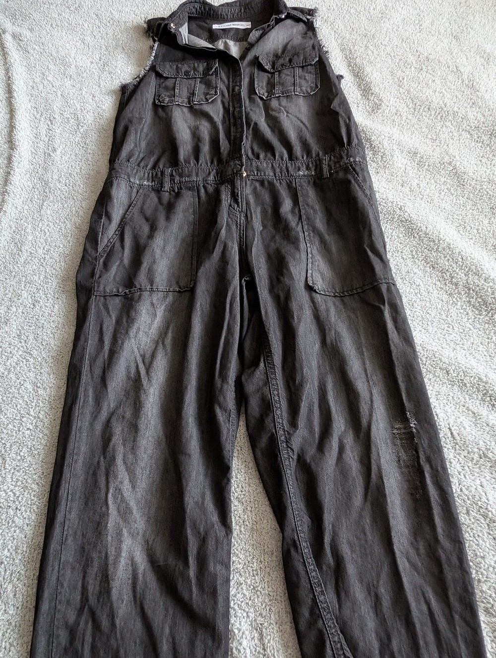 🌼B2G1🌼 Etienne Marcel Sleeveless Black Utility Jumpsuit with Front Pockets